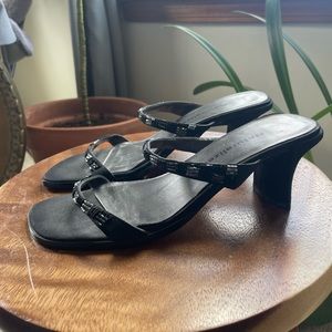 Beaded strappy heeled sandals 90s